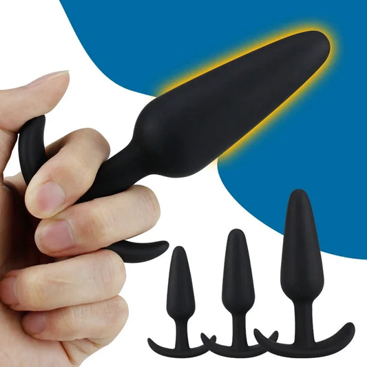 Safe Silicone Anal Plug Dildo Vibrator Prostate Massager Butt Plug for Men & Women