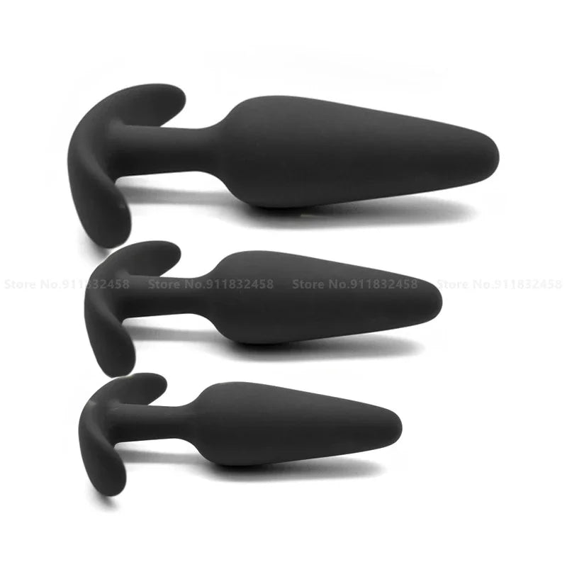 Safe Silicone Anal Plug Dildo Vibrator Prostate Massager Butt Plug for Men & Women