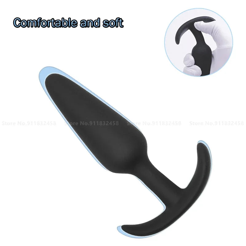 Safe Silicone Anal Plug Dildo Vibrator Prostate Massager Butt Plug for Men & Women