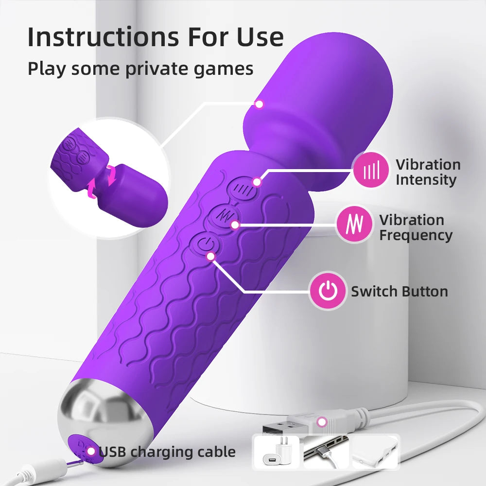 Powerful USB Rechargeable Clit & G-Spot Vibrator